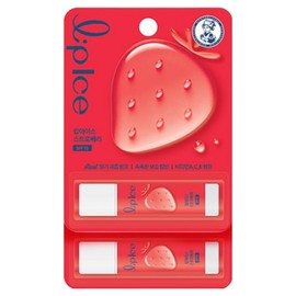 Lip Ice Lip Balm, Strawberry, 3.5g, 2 Pieces / 립아이스 립밤, 스트로베리, 3.5g, 2개