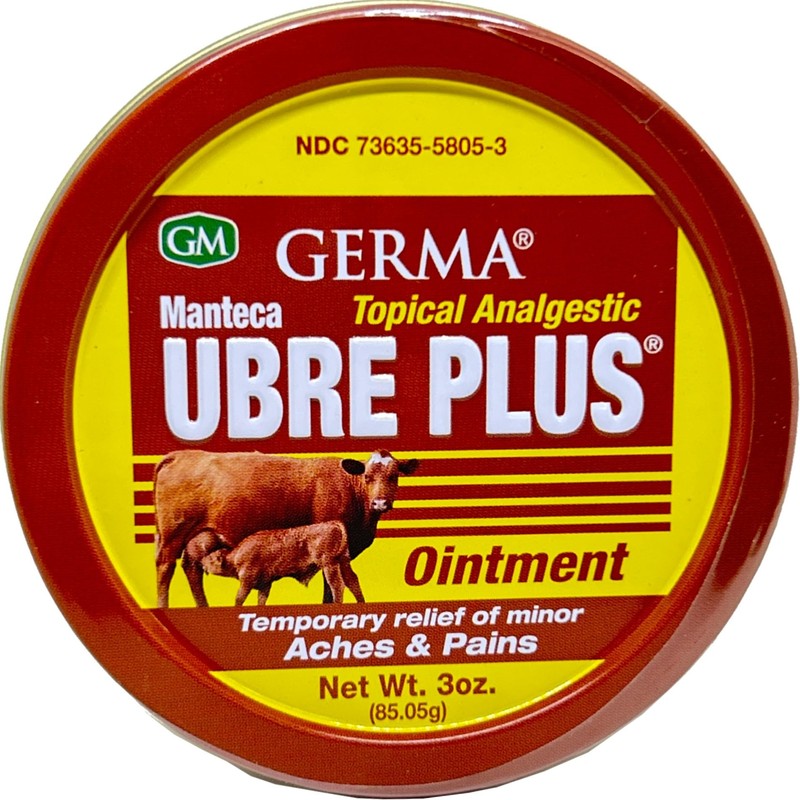 Germa Manteca Ubre Plus Ointment 3 oz. Lata 4-PACK
