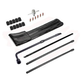 Dr.Roc Replacement for Spare Tire Tool Kit with Spare Tire Jack Handle Wheel Lug Wrench 2008 to 2016 Ford F-250 Super Duty F-350 Super Duty F-450 Super Duty F-550 Super Duty, Black, DRS24408