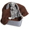 Mary Meyer - Silky Bunny Lovey 13" - Grey