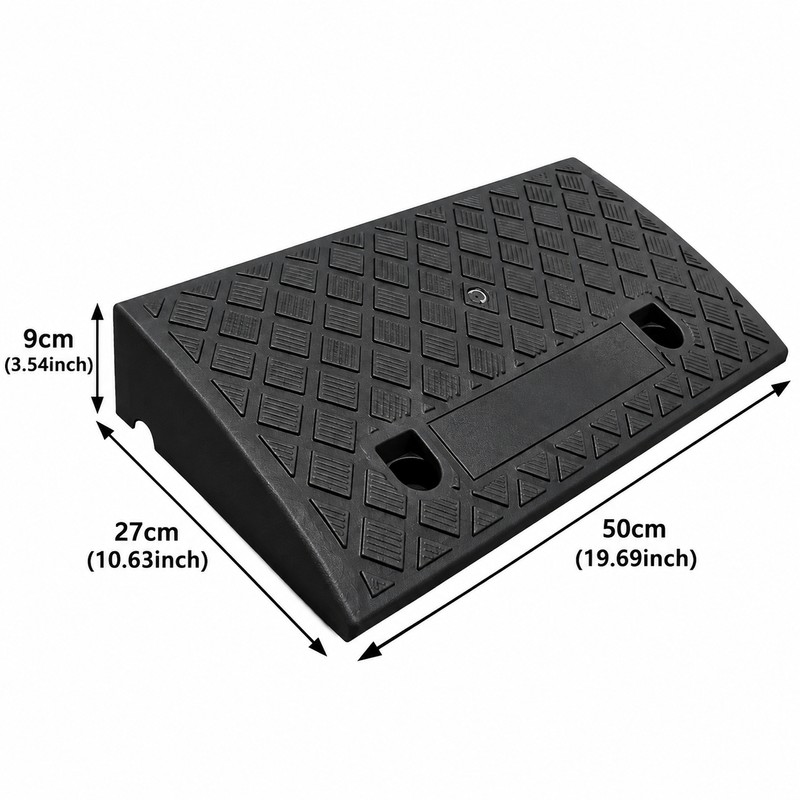 Threshold Ramp for Smooth Access – Non-Slip Plastic Transition Ramp