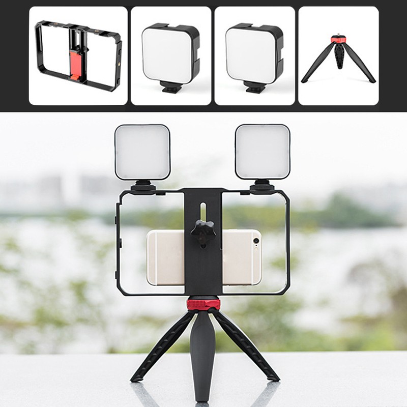 YELANGU Vlog Live Phone Photography Support Dual Light Video Shooting