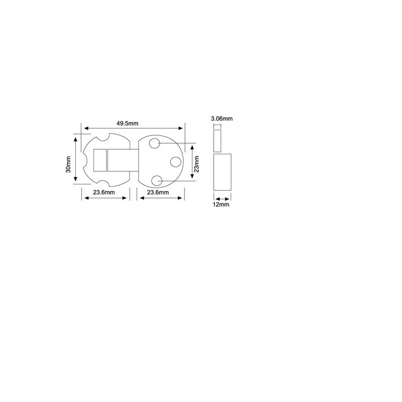 iKea Replacement 2 x ikea hinges for Malm Hemnes desk