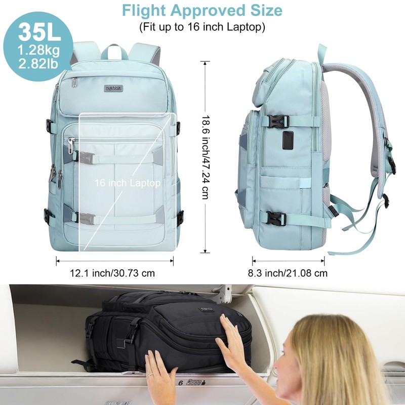 Travel Backpack for Women Flight Aprroved Carry on Bag Large
