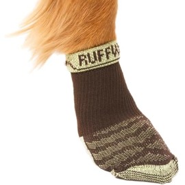 Ruffwear, Bark'n Boot Socks, Comfortable Dog Socks & Boot Liners, Earth Brown, 1.50"/1.75"
