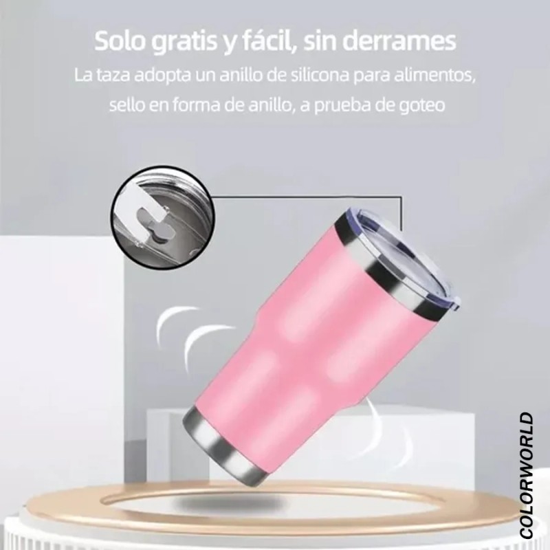 30oz De Termo Portátil De Acero Inoxidable Con Calor Y