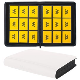 MORABTO Card Binder 9 Pocket,Trading Card Binder Holds up to 360 Cards with 20 Sleeves,Zipper Card Holder Album Compatible with TCG Card/Game Cards/Sports Card