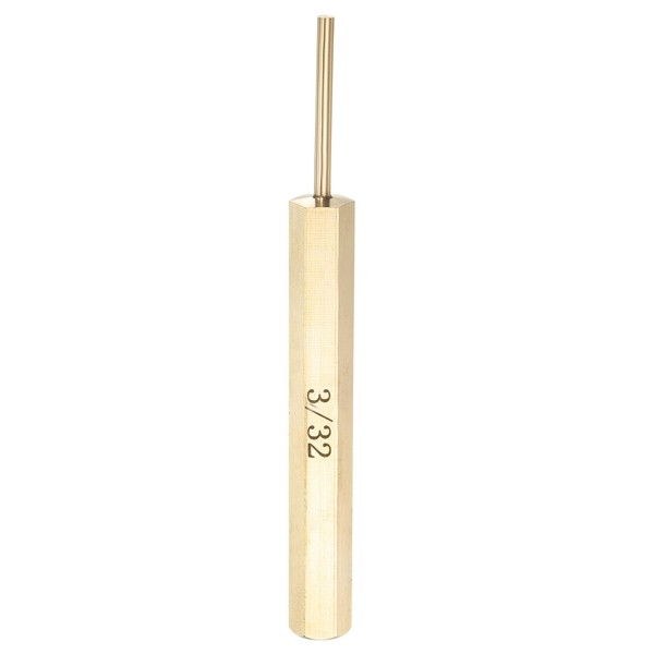 sourcing map Brass Pin Punch 3/32" Non-marring Drive Punch Cylindrical