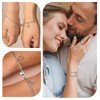 XSDSLS 2 Pcs Heart Matching Magnetic Bracelets Stainless Steel Moon