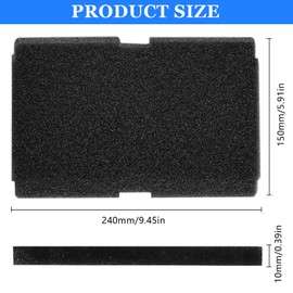 XSHAO® Beko Dryer Filter, Beko Heat Pump Dryer Filter for Beko 2964840100, Grundig/Blomberg/Elektra Bregenz/Foam Filter for Tumble Dryers, Pack of 10