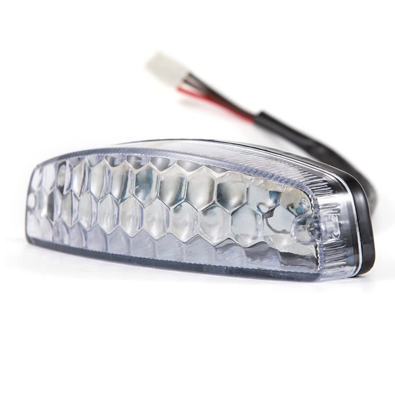 evomosa Motorcycle Rear Light Brake Stop Number Plate Light 12