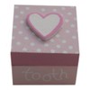 Gisela Graham Wooden First Tooth Box (Pink)