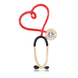 Doctor Nurse Brooch Pins RN Gifts for Nurses Women Doctors Stethoscope Brooches for Nurse Day Birthday Gift for Nursing Students Future Dr Nurses