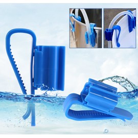 Tube Clip, 2Pcs Multifunction Plastic Adjustable Fish Tank Mounting Clip Water Pipe Tube Clamp Hose Holder for Inflow Outflow Water Pipe Tube Firmly Hold The Hose