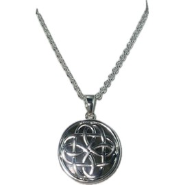 JC Walsh and Sons Silver-Plated Celtic Knot Necklace – Timeless Symbol of Eternity and Irish Heritage