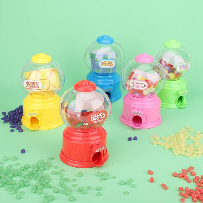 Candy Machine Plastic Mini Gumballs Dispenser Kids Children Kindergarten Gift()