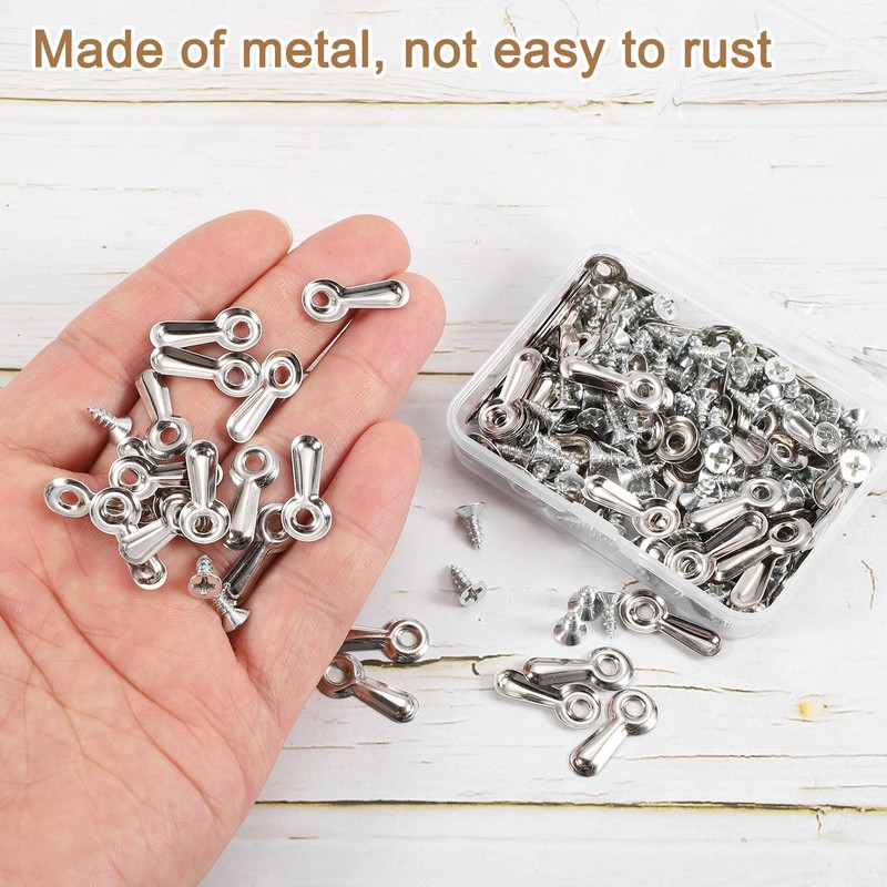 sourcing map 100Pcs Picture Frame Turn Button, Frame Backing Fasteners