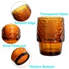 Frcctre Set of 4 Koi Fish Design Drinking Glasses, Stackable
