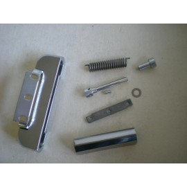 KASON 0220 SERIES SPRING HINGE Assy, 1-3/8" OFFSET POLISHED CHROME (10220000012)