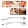 20Pcs Electrode Wires 2.0in Portable Replacement Button Electrode Lead Wires