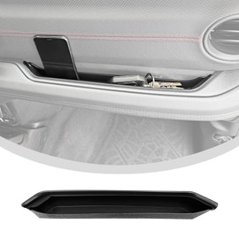 Utiiy Grab Bar Tray Fit for 2024 Jeep Wrangler JL/4XE Jeep Gladiator JT Accessories, Storage Tray Organizer Grab Handle Box Passenger Side GrabTray