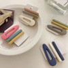 Straight Hair Clip for Bangs and Side Hair Coffee Set 4ea