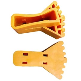 Telescoping Ladder Horizontal Stair-Style Cap/Shoe Kit/Feet Foot Pads/Cover/for Extension Ladder Crossbar/Support Bar/Extension Ladder Parts/Bumpers Replacement Kit（2Pcs） (3)