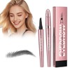 3D Augenbrauenstift, 2025 Neuest Microblading Augenbrauen Stift 4 Gabelspitzen, Langanhaltende,