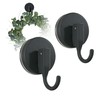2 Pack Suction Cup Wreath Hanger for Front Door，Waterproof Suction