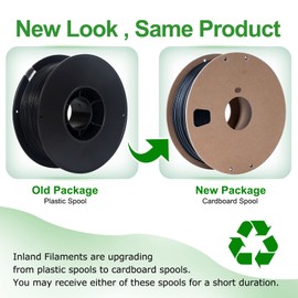 INLAND PLA Filament 1.75mm - Gold PLA 3D Printer Filament, Dimensional Accuracy +/- 0.03mm - 1kg Cardboard Spool (2.2 lbs) – FDM 3D Printing