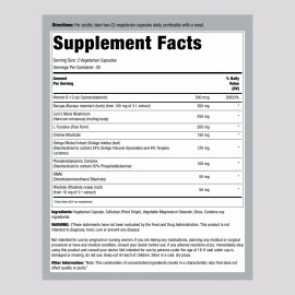 Lindberg Brain Support Supplement | 60 Vegetarian Capsules | Ultra Complex | by Lindberg