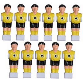 1a-sports Charlsten 11 Football Figures for 16 mm Bars Including Screws and Nuts Complete Set (Yellow/Black)