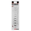 Performance Tool W453 10-Piece SAE Open End Crowfoot Wrench Set