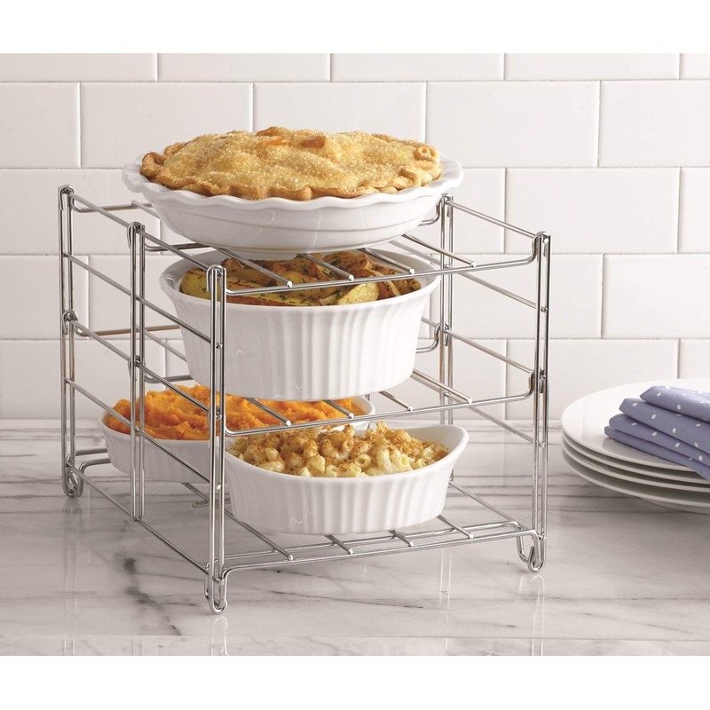Nifty 3-Tier Oven Rack – Non-Stick, Dishwasher Safe, Use for