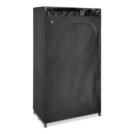 Whitmor Portable Clothes Closet - Freestanding Garment Organizer with Cover - 36 Inches Wide - Black