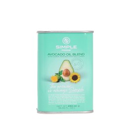 Simple Foods Avocado Blend Oil - High Oleic Content, Low Saturated Fat, High Smoke Point 8.45 oz