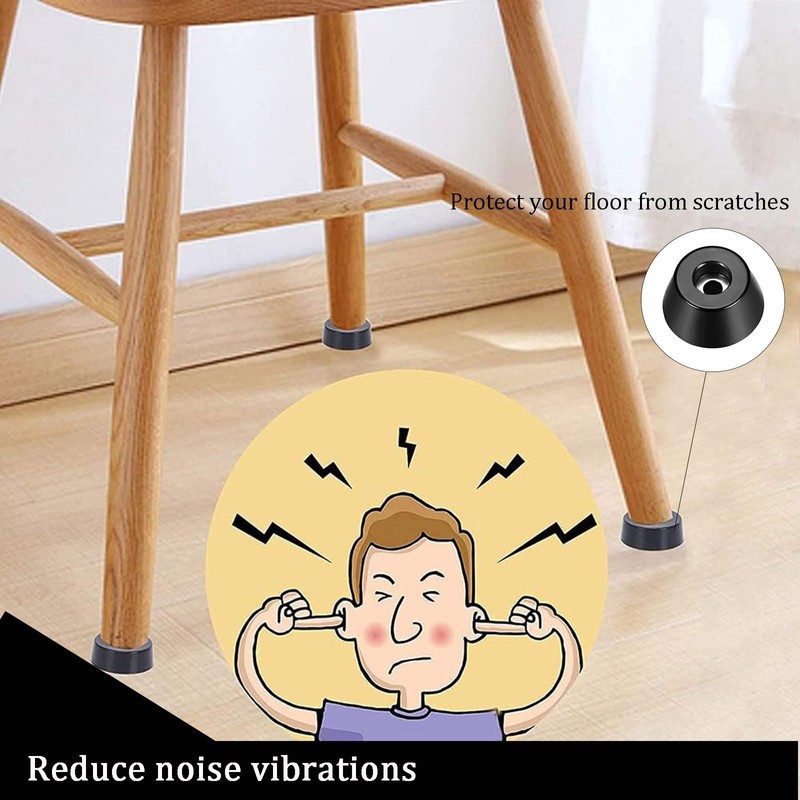 Recogwood Round Rubber Feet D27 x 21 x H18 mm