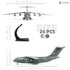 1:100 Scale Y-20 Transport Aircraft Quick Assembly Model Kit, Plastic