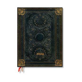 Paperblanks Flexi 12-Month Calendar 2024 Nocturnelle, Vertical - Ultra (230 x 180), English (International Holidays)