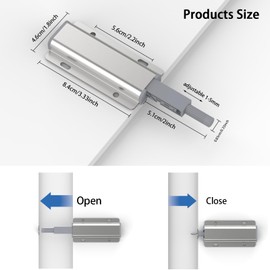 Push to Open Door Latch for Cabinet Door 6 Pack Magnetic Push Latches,Heavy Duty Touch Latch Hardware for Magnetic Touch Latches for Cabinet Drawer Wardrobe Kitchen Door