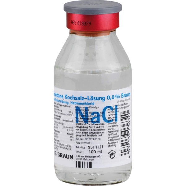 BRAUN Isotone Kochsalz-Lösung 0,9 %, 100 ml Solution
