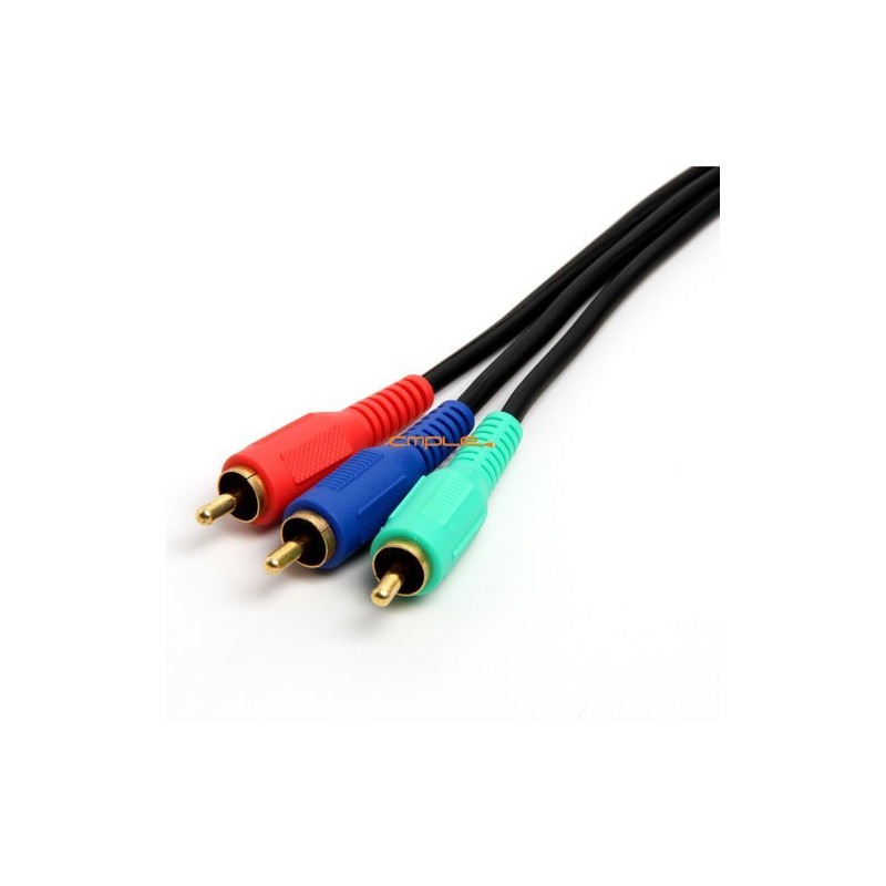 Video/Audio 3 RCA Bundled Cables for Component Video, 25 Feet