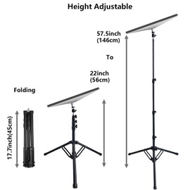 Portable Tripod Mount for Starlink Mini,Collapsible Starlink Mini Acessories Pole Stand Mounting Kit with Base Adapter,Adjustable Height and with Storage Bag,Compatible with Starlink Mini(V4) Dish