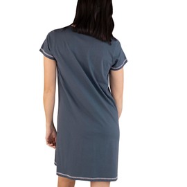 Lazy One Women's Nightgown, Funny V-Neck Sleep Shirt for Women, Horse PJ Tee (Don't Do Morning, L/XL)