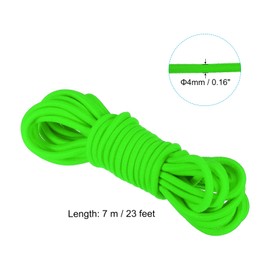 PATIKIL 23 Feet Chinese Jump Rope, Colorful Stretch Skip Rope Chinese Elastic Rope Ankle Jumping Rope for Outdoor Exercise, Green