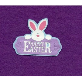 Unbranded HAPPY EASTER title die cuts scrapbook cards