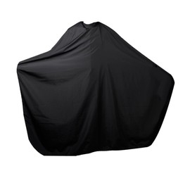 TOVINANNA Barber Cape with Metal Buckle Collar Hairdressing Gown for Beauty Salon Home Use Skin-friendly Air-permeable Haircut Apron Black