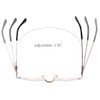 DBEFTLI Half Frame Reading Glasses - Half Moon Readers with