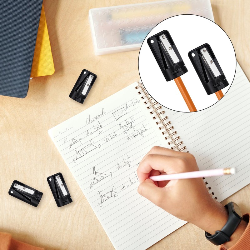 Pack of 3 Pencil Sharpener, Pencil Sharpener, Thick and Thin