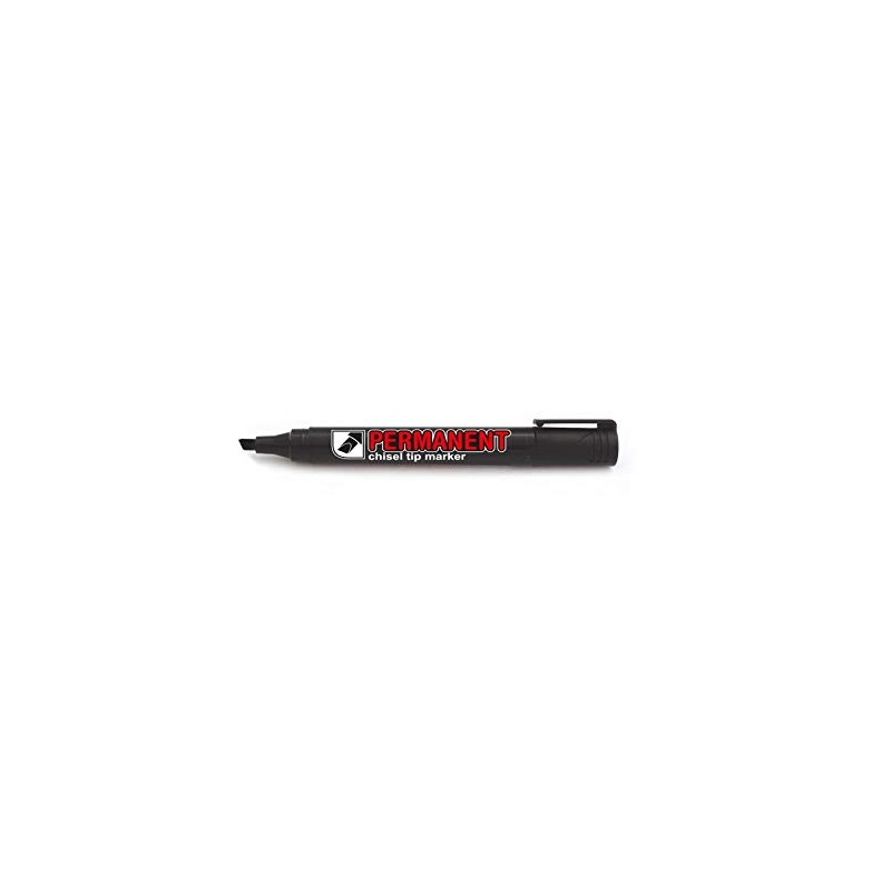 CROWN Permanent Markers Chisel Tip Markers - Pack Of 12